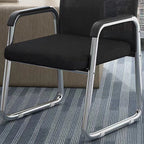 Modern Minimalist Square Mesh Polypropylene Steel Desk Chair Backrest Armrest For Home Office DFM-F