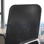 Modern Minimalist Square Mesh Polypropylene Steel Desk Chair Backrest Armrest For Home Office DFM-F