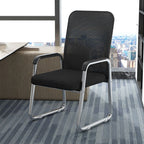 Modern Minimalist Square Mesh Polypropylene Steel Desk Chair Backrest Armrest For Home Office DFM-F