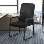 Modern Minimalist Square Mesh Polypropylene Steel Desk Chair Backrest Armrest For Home Office DFM-F