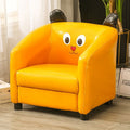 Lumendat Contemporary Creative Kids Oil-Waxed Leather Wood Cartoon Animal Shaped Accent Chair Backrest Armrest For Living Room Lumendat