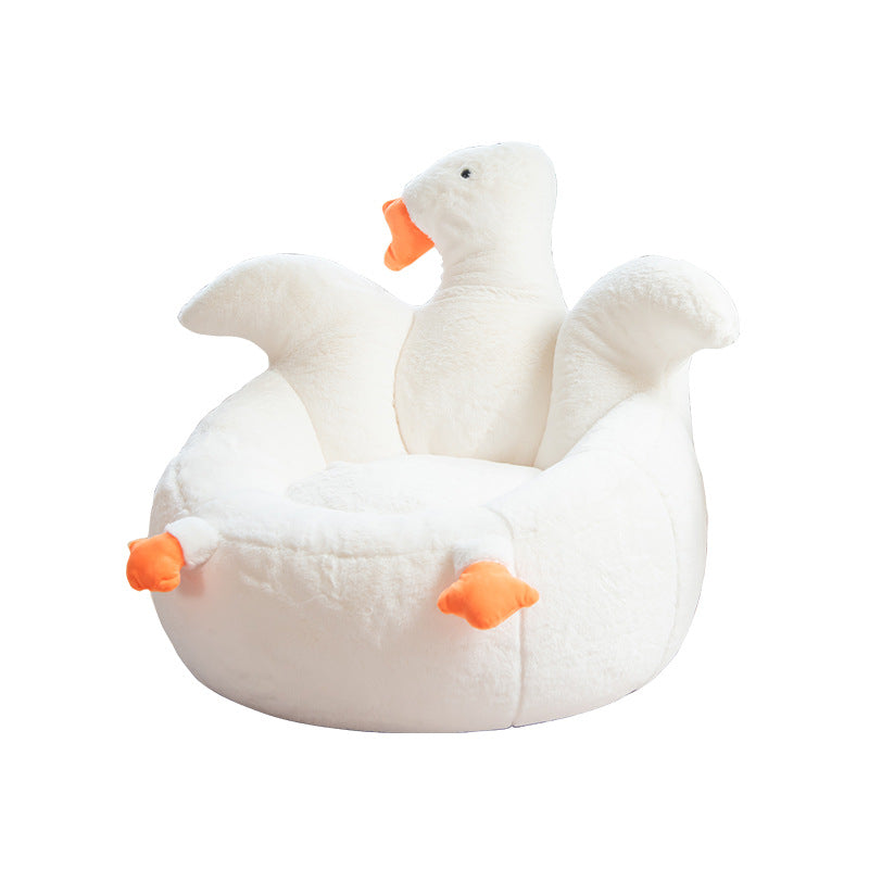 Lumendat Contemporary Creative Kids Faux Rabbit Fur EPS EPP Goose Shaped Sofa Backrest Armrest For Living Room Lumendat