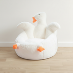 Lumendat Contemporary Creative Kids Faux Rabbit Fur EPS EPP Goose Shaped Sofa Backrest Armrest For Living Room Lumendat