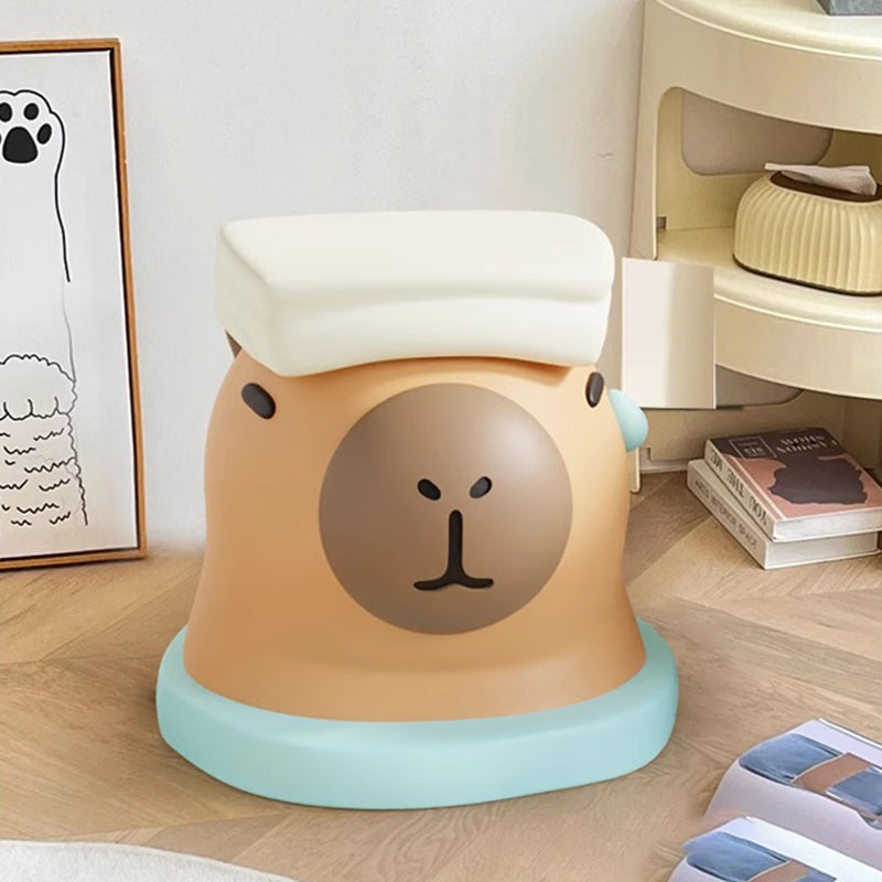 Lumendat Contemporary Creative Kids Resin Cartoon Dolphin Shaped Low Stool Backless Armless For Living Room Lumendat