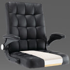 Modern Minimalist Linen Wood Plastic Metal Mid-Back Swivel Height Adjustable Desk Chair Backrest Armrest For Home Office DFM-F