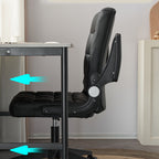 Modern Minimalist Linen Wood Plastic Metal Mid-Back Swivel Height Adjustable Desk Chair Backrest Armrest For Home Office DFM-F