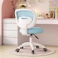 Modern Minimalist Kids Fabric Nylon Plastic Stainless Steel Mid-Back Height Adjustable Desk Chair Backrest Armrest Footrest For Home Office DFM-F