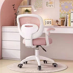 Modern Minimalist Kids Fabric Nylon Plastic Stainless Steel Mid-Back Height Adjustable Desk Chair Backrest Armrest Footrest For Home Office DFM-F