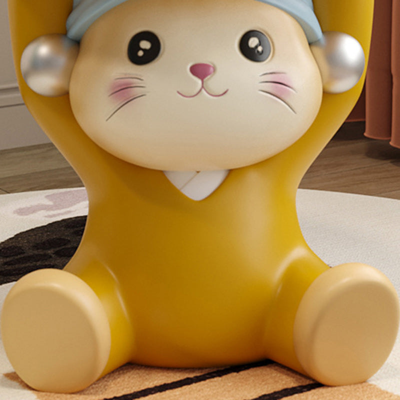 Lumendat Contemporary Creative Kids Cat Shape Resin Low Stool Backless Armless For Living Room Lumendat