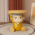 Lumendat Contemporary Creative Kids Cat Shape Resin Low Stool Backless Armless For Living Room Lumendat