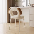 Lumendat Contemporary Creative Kids Iamb Fleece Iron Solid Wood Multi-layer Board Foam Sponge Dog Shape Swivel Vanity Stool Backrest Armless For Bedro Lumendat