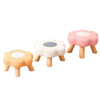 Lumendat Contemporary Creative Kids Flower Shape Teddy Fleece Fabric Artificial Board Frame Sponge Removable Washable Low Stool Backless Armless For L Lumendat
