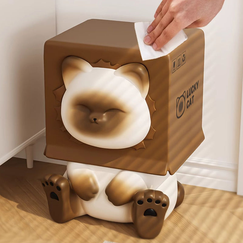 Lumendat Contemporary Creative Kids Cat Shape Resin Low Stool Backless Armless For Entryways Lumendat