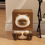 Lumendat Contemporary Creative Kids Cat Shape Resin Low Stool Backless Armless For Entryways Lumendat