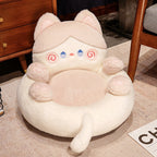 Lumendat Contemporary Creative Kids Cat Shape Velvet PP Cotton Sofa Backrest Armless For Living Room Lumendat