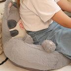 Lumendat Contemporary Creative Kids Cat Shape Velvet PP Cotton Sofa Backrest Armless For Living Room Lumendat