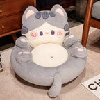 Lumendat Contemporary Creative Kids Cat Shape Velvet PP Cotton Sofa Backrest Armless For Living Room Lumendat