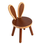 Lumendat Contemporary Creative Kids Rabbit Shape Solid Wood Multi-layer Board Low Stool Backrest Armless For Living Room Lumendat