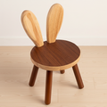 Lumendat Contemporary Creative Kids Rabbit Shape Solid Wood Multi-layer Board Low Stool Backrest Armless For Living Room Lumendat