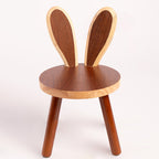 Lumendat Contemporary Creative Kids Rabbit Shape Solid Wood Multi-layer Board Low Stool Backrest Armless For Living Room Lumendat