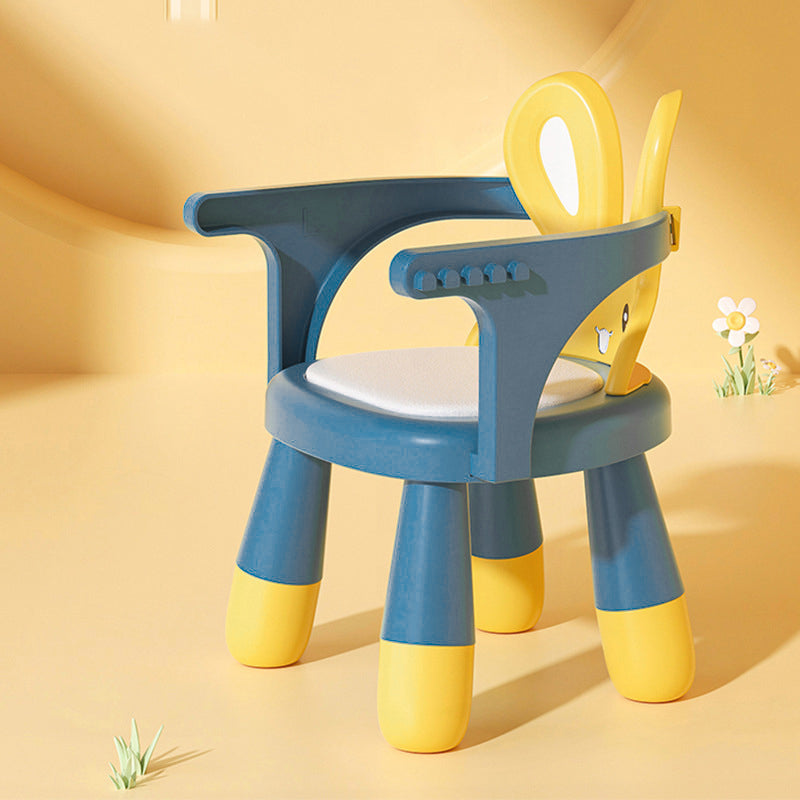 Lumendat Contemporary Creative Kids Rabbit Shape PVC Leather PP Low Stool Backrest Armrest For Living Room Lumendat