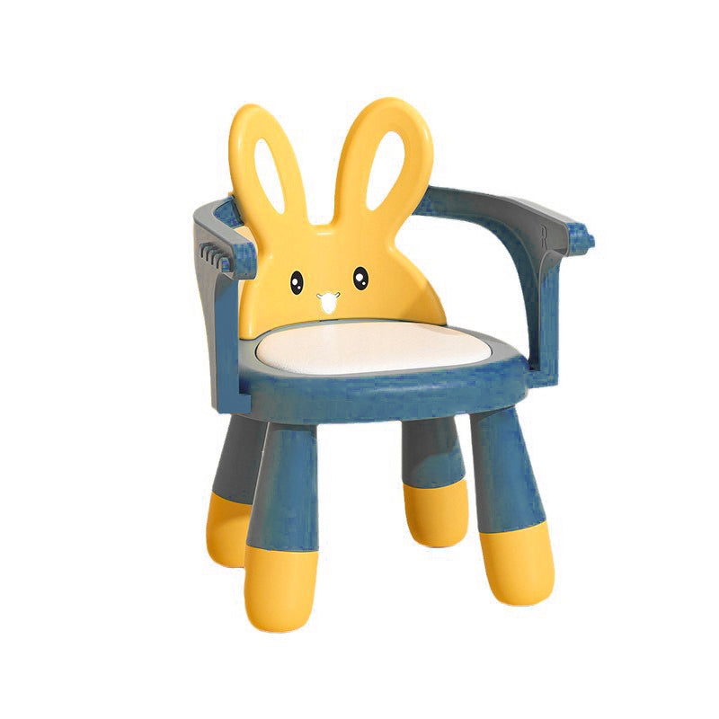 Lumendat Contemporary Creative Kids Rabbit Shape PVC Leather PP Low Stool Backrest Armrest For Living Room Lumendat