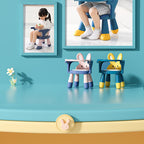 Lumendat Contemporary Creative Kids Rabbit Shape PVC Leather PP Low Stool Backrest Armrest For Living Room Lumendat