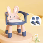 Lumendat Contemporary Creative Kids Rabbit Shape PVC Leather PP Low Stool Backrest Armrest For Living Room Lumendat
