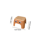 Lumendat Contemporary Creative Kids Rectangular PP Plastic Stackable Low Stool Backless Armless For Living Room Lumendat