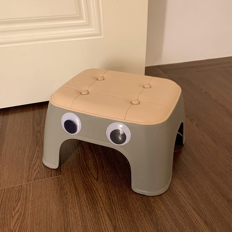 Lumendat Contemporary Creative Kids Rectangular PP Plastic Stackable Low Stool Backless Armless For Living Room Lumendat