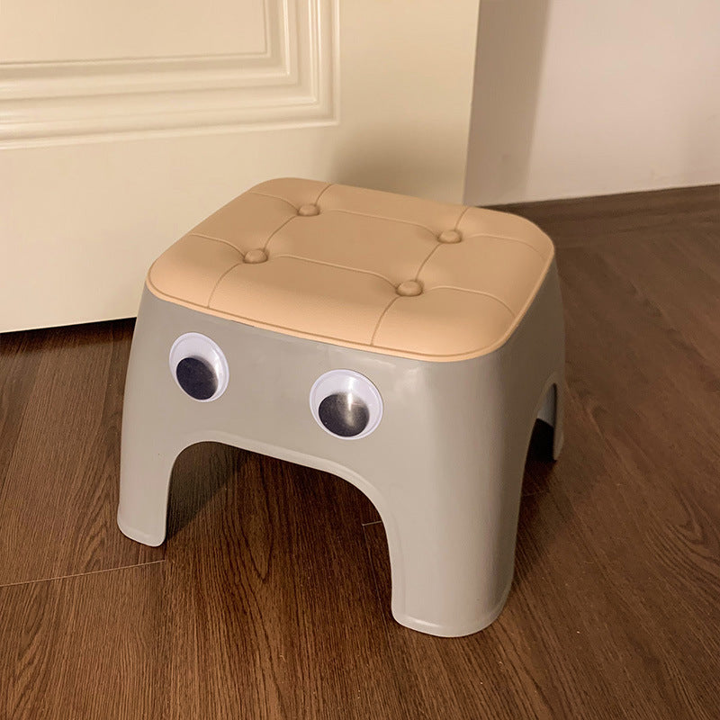 Lumendat Contemporary Creative Kids Rectangular PP Plastic Stackable Low Stool Backless Armless For Living Room Lumendat