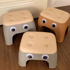 Lumendat Contemporary Creative Kids Rectangular PP Plastic Stackable Low Stool Backless Armless For Living Room Lumendat