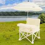 Lumendat Modern Minimalist Oxford Fabric Square Kids Dining Chair Foldable High Chair With Backrest Armrests Tray For Garden & Restaurant Lumendat