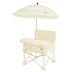 Lumendat Modern Minimalist Oxford Fabric Square Kids Dining Chair Foldable High Chair With Backrest Armrests Tray For Garden & Restaurant Lumendat