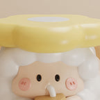 Lumendat Contemporary Creative Kids Resin Sheep-Shape Low Stool For Entryway, Living Room, Bedroom Lumendat