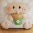Lumendat Contemporary Creative Kids Resin Sheep-Shape Low Stool For Entryway, Living Room, Bedroom Lumendat