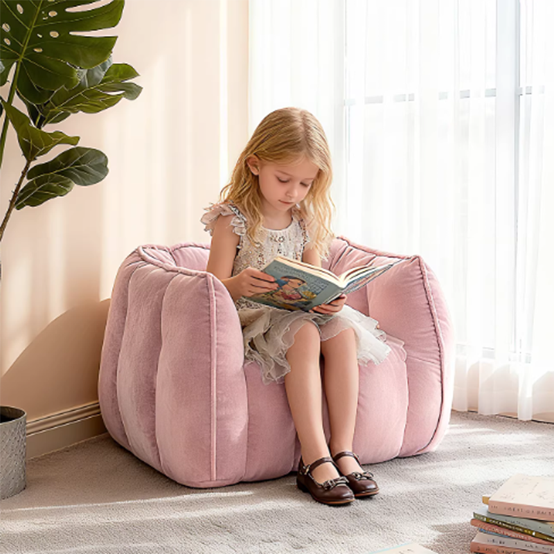 Lumendat Modern Minimalist Rectangular Velvet Rebound Sponge Compressible Kid Lazy Sofa Backrest Armrest For Living Room Lumendat