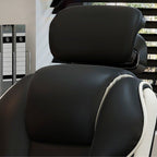 Modern Minimalist Square PU Leather Nylon MDF Iron Desk Chair Backrest Armrest For Home Office DFM-F
