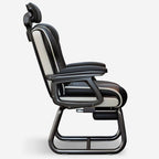 Modern Minimalist Square PU Leather Nylon MDF Iron Desk Chair Backrest Armrest For Home Office DFM-F