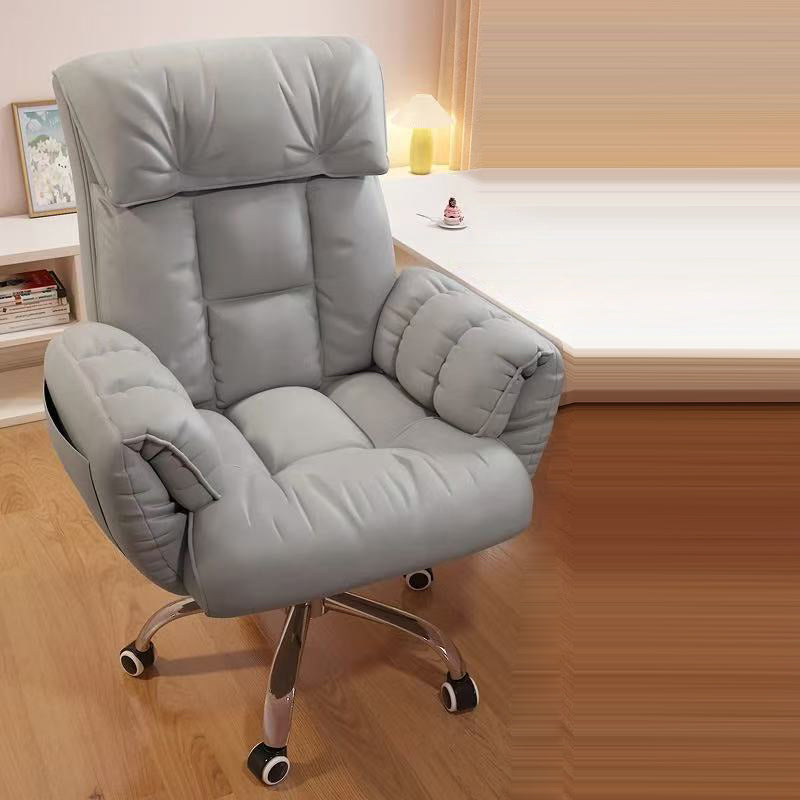 Modern Minimalist Square Rectangular Technical Fabric Plywood Steel Height Adjustable Swivel Desk Chair Backrest Armrest For Home Office DFM-F
