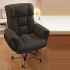 Modern Minimalist Square Rectangular Technical Fabric Plywood Steel Height Adjustable Swivel Desk Chair Backrest Armrest For Home Office DFM-F