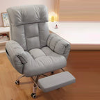 Modern Minimalist Square Rectangular Technical Fabric Plywood Steel Height Adjustable Swivel Desk Chair Backrest Armrest For Home Office DFM-F