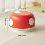 Lumendat Contemporary Creative Kids PP Plastic Mushroom Shape Round Low Stool Stackable For Entryways, Living Room, Bedroom Lumendat