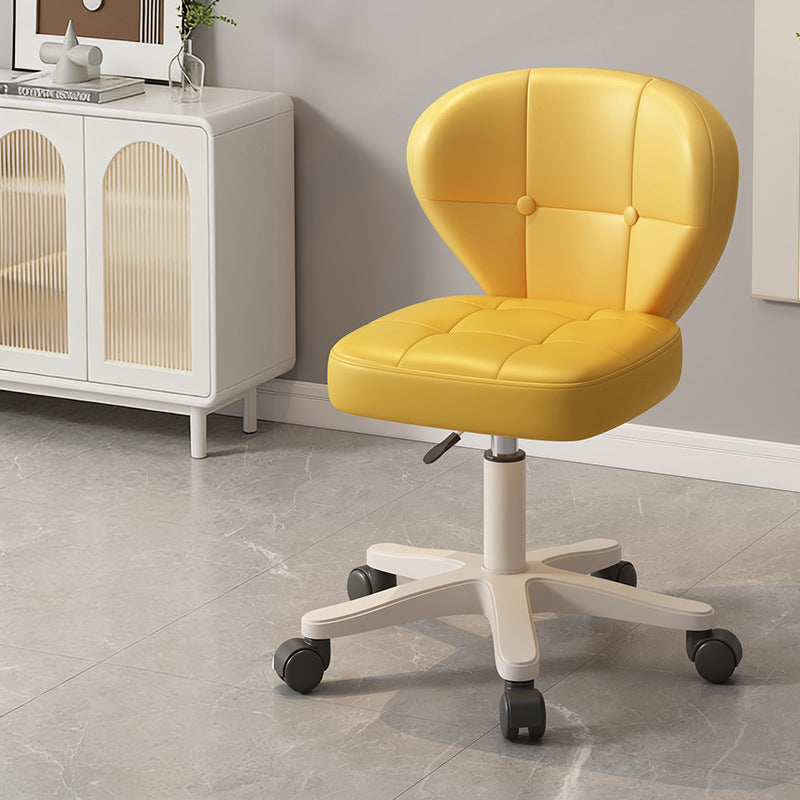Modern Simplicity Adjustable Shell Shape Square Foam PU Leather Iron Desk Chair Backrest Armrest For Home Office DFM-F