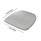 Contemporary Scandinavian PP Plastic Square Ergonomivally Design Stackable Dining Chair Backrest For Dining Room DFM-F