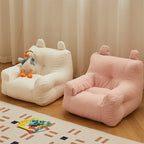 Lumendat Contemporary Creative Kids Square Cute Ear Lambswool Fabric EPS Sofa Armrest Backrest Storage Pocket For Living Room Lumendat