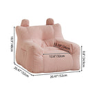 Lumendat Contemporary Creative Kids Square Cute Ear Lambswool Fabric EPS Sofa Armrest Backrest Storage Pocket For Living Room Lumendat
