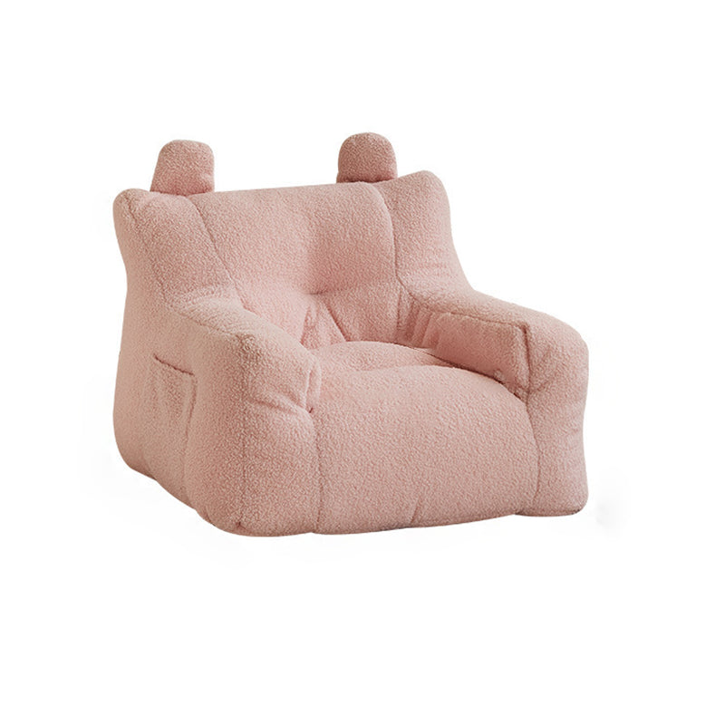 Lumendat Contemporary Creative Kids Square Cute Ear Lambswool Fabric EPS Sofa Armrest Backrest Storage Pocket For Living Room Lumendat