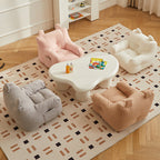 Lumendat Contemporary Creative Kids Square Cute Ear Lambswool Fabric EPS Sofa Armrest Backrest Storage Pocket For Living Room Lumendat