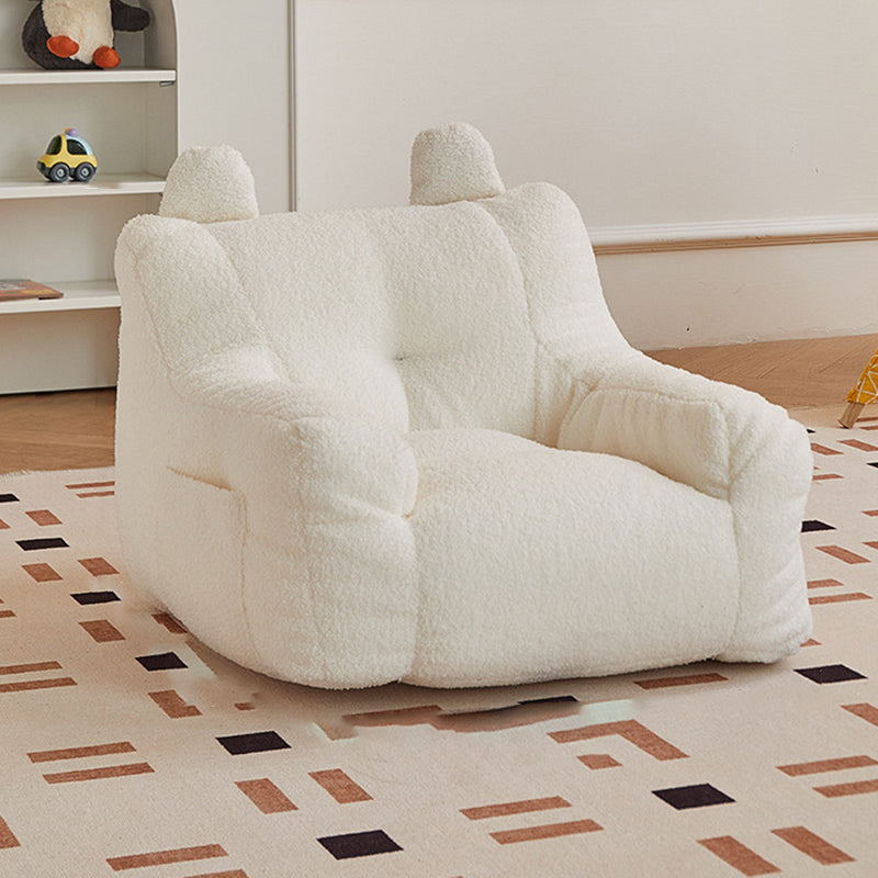 Lumendat Contemporary Creative Kids Square Cute Ear Lambswool Fabric EPS Sofa Armrest Backrest Storage Pocket For Living Room Lumendat